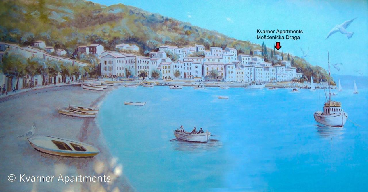 Kvarner Apartments II - Mošćenička Draga Exteriér fotografie